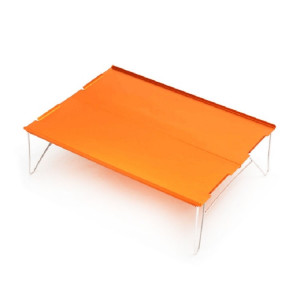 Portable de plein air Mini aluminium Table de pique-nique pliant ultralight Camping Pêche autonome barbecue petite table basse (orange) SH901E1063-20