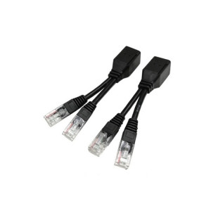 2 ensembles de câble de séparation de séparateur de signal réseau RJ45, Style: U-01 4 têtes de cristal SH5801780-20