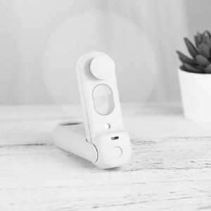Mini ventilateur électrique portatif de ventilateur de jet de pliage multifonction portable (Angel White) SH301A1450-20