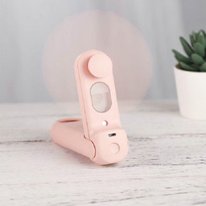 Mini ventilateur électrique portatif multifonction pliable de ventilateur de pulvérisation (fille rose) SH301B1670-20