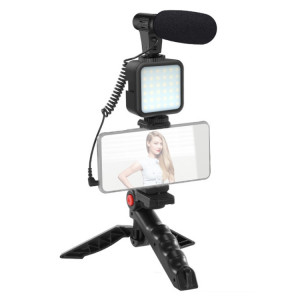 Kit-01LM 3 en 1 Shooting vidéo LED Light Trépied portable Microphone en direct, Spécifications: Modèles de batterie SH60011539-20