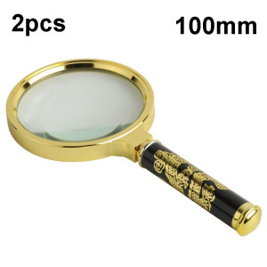 Loupe portative pour livres de lecture pour personnes âgées 2 pièces, diamètre: 100 mm (poignée non amovible) SH505A777-20