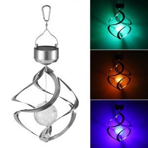 Lampe solaire de carillon de vent extérieur lampe suspendue de décoration de jardin imperméable SH72051785-20