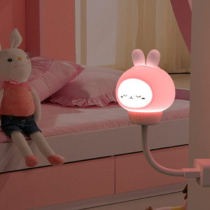 Veilleuse USB LED Lampe de chevet avec protection des yeux de sommeil de chambre mignonne, Style: Version régulière (lapin) SH001B496-20