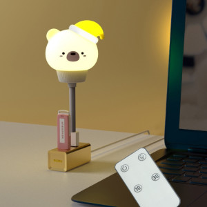 Veilleuse USB LED Lampe de chevet avec protection des yeux de sommeil de chambre mignonne, Style: Version télécommande (Ours) SH002A1035-20