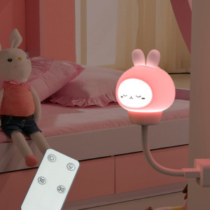 Veilleuse USB LED Lampe de chevet de protection des yeux de sommeil de chambre mignonne, Style: Version télécommande (lapin) SH002B673-20