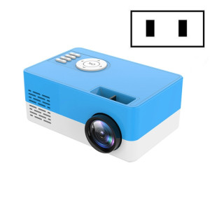 Projecteur LED portable S261 / J16 Home Mini HD 1080P, prise en charge de la carte TF / disque AV / U, spécification de la prise: prise américaine (bleu blanc) SH001D680-20