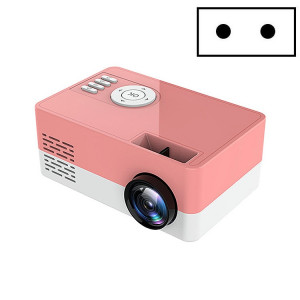 S261 / J16 Home Mini projecteur LED portable HD 1080P, prise en charge de la carte TF / disque AV / U, spécification de la prise: (blanc rose) SH002B981-20