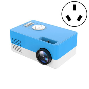 Projecteur LED portable S261 / J16 Home Mini HD 1080P, prise en charge de la carte TF / disque AV / U, spécification de la prise: prise AU (bleu blanc) SH004D1555-20