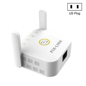 PIX-LINK WR22 Extendeur d'amélioration d'amplification de signal sans fil Wifi 300 Mbps, type de prise: prise américaine (blanc) SP602B1685-20
