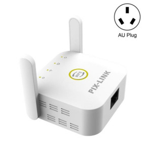 PIX-LINK WR22 Extendeur d'amélioration de l'amplification du signal sans fil Wifi 300 Mbps, Type de prise: Prise AU (Blanc) SP604B188-20