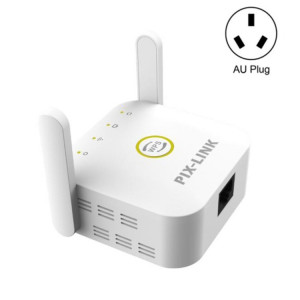 PIX-LINK WR22 Extendeur d'amélioration de l'amplification du signal sans fil Wifi 300 Mbps, Type de prise: Prise AU (Blanc) SP604B871-20