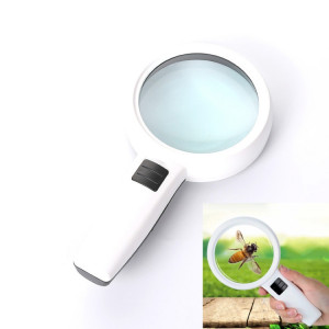 Lentille haute définition portable avec lecture de lumière LED et loupe d'entretien pour les personnes âgées, style: 95 mm 10 fois SH54011337-20