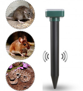 Répulsif solaire pour souris, répulsif ultrasonique LED pour manoir, ferme, champ de riz, répulsif pour serpent (carré) SH801B20-20