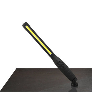 Lampe de travail à LED ajustable rechargeable USB 10 W COB avec crochet (Noir) SH201A672-20