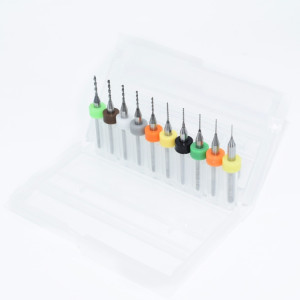 10 pièces 0.3mm à 1.2mm PCB mini foret carbure d'acier de tungstène pour carte de circuit imprimé CNC forets Machine SH107416-20