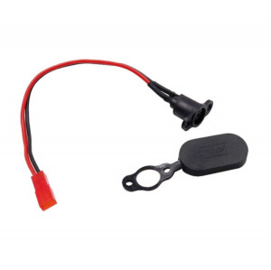 3 pièces pour Xiaomi Mijia M365 accessoires de Scooter électrique connecteur étanche tête de charge de batterie (avec couvercle étanche noir) SH701A1583-20