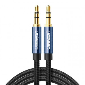 Câble audio Ugreen AV112 Câble auxiliaire ligne haut-parleur 3,5 mm, longueur: 0,5 m (bleu) SU601A442-20