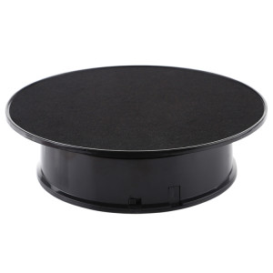 30cm 360 degrés Stand de platine tournant électrique de tournage vidéo Vidéo Propps de tournage de plateau tournant pour la photographie, charge 4 kg (noir) SH602B157-20