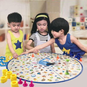 Puzzle enfants détectives à la recherche de graphique jeu de société Puzzle en plastique formation du cerveau Kit de jeu d'éducation SH697471-20