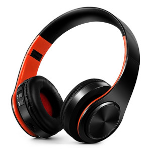 Lecteur STEREO BLUETOOTH BLUETOOTH BLUETOOTH LPT660, support 32 Go de carte TF et 3,5 mm Aux (Orange noire) SH301F1288-20