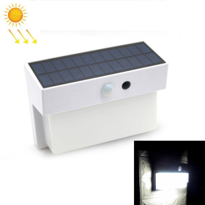 Contrôle de la lumière extérieure de la cour extérieure de la lumière de paysage solaire de 2.5W 50 LED + lampe de mur de détection de radar (blanc) SH401A972-20