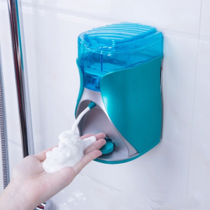 Distributeur de savon en mousse à induction pour les mains avec shampooing mural pour salle de bain (vert lac) SH701A256-20