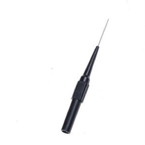 Sonde de test de stylo de test de multimètre 30V Sonde de pointe longue et mince broche de prise de banane outil d'accessoires de réparation de voiture automatique (noir) SH801B1880-20