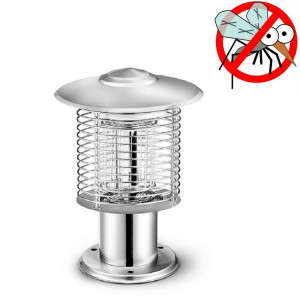 Lampe anti-moustique extérieure imperméable de jardin de cour extérieure, couleur: argent 388Q SH6304835-20