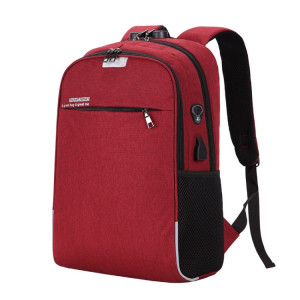 Sac à dos pour ordinateur portable Sacs d'école Sac à dos de voyage anti-vol avec port de chargement USB (rouge) SH901C1474-20