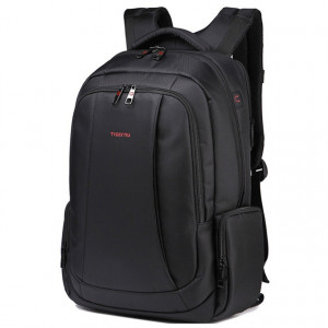 Sacs à dos en nylon anti-vol pour ordinateur portable Voyage à la mode scolaire Cartable décontracté pour hommes 15,6 pouces (noir) SH101A728-20