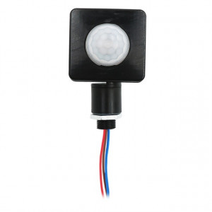 Interrupteur de projecteurs de mur de détecteur de mouvement infrarouge PIR de sécurité automatique, taille: 12 mm (noir) SH702A1270-20