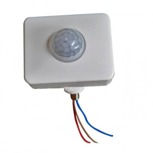 Interrupteur de projecteurs de mur de détecteur de mouvement infrarouge PIR de sécurité automatique, taille: 12 mm (blanc) SH702B628-20