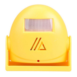 Sonnette intelligente sans fil, capteur de mouvement infrarouge, avertisseur vocal, alarme de sonnette de porte (jaune) SH501G54-20