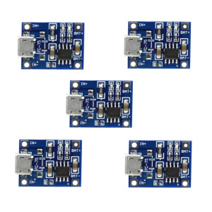 5 PCS TP4056 Module de carte de charge Micro USB Interface Microphone USB pour batterie au Lithium 1A SH6074542-20