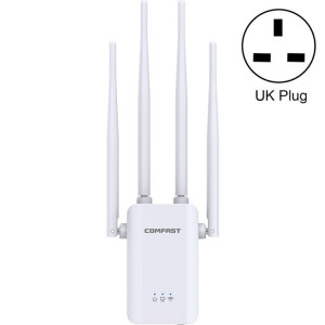 Comfast CF-WR304S 300M 4 Antenne Répète sans fil AMPLIFICATEUR DE SIGNAL WIFI à travers WIFI GRAND POWER, SPÉCIFICATION: UK Plug SC90031834-20