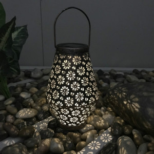 Lanterne solaire extérieure en fer forgé décoration de jardin lumière LED suspension SH4681784-20