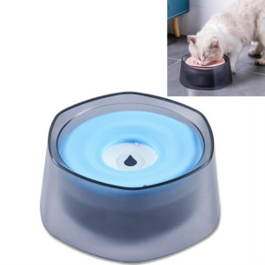 Buvette de flottabilité pour animaux de compagnie Eau anti-éclaboussures pour chiens et chats Bol d'eau potable (bleu) SH401B1898-20