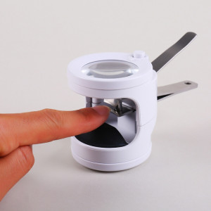 Détachable avec la lumière LED HD 3,5 fois la loupe de coupe-ongles vieil homme SH3800305-20