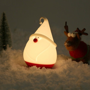 Veilleuse en silicone Père Noël Bonhomme de neige Décoration d'arbre de Noël Lumière SH57681377-20