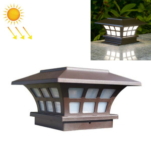 Lampe de tête de colonne de café solaire Lampe murale décorative imperméable extérieure (lumière chaude) SH001B80-20