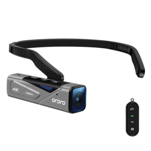 ORDRO EP7 4K Caméra de sport intelligente avec mise au point automatique avec mise au point automatique, style: avec télécommande (argent noir) SH702A46-20