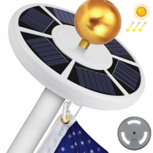 Lumière solaire de mât de drapeau LED Lumière extérieure de tente de camping de cour SH74391498-20
