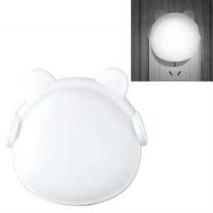4 PCS Smart Light Control LED Chambre Mini Night Light Lampe de chevet à économie d'énergie, prise américaine (blanc) SH201D1395-20