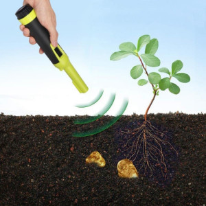 Tige de positionnement en métal d'affichage à cristaux liquides de détecteur de métaux étanche portable HS-10 (vert fluorescent) SH101B342-20
