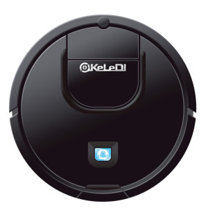 KeleDi Mini robot de balayage intelligent vadrouille et suce une machine de nettoyage automatique 2 en 1 (noir) SK101A355-20