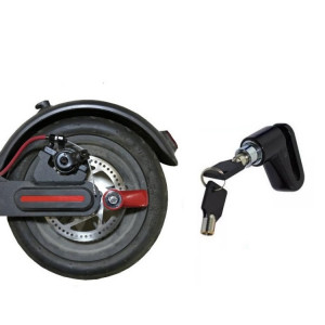 2 pièces de verrouillage de frein à disque de scooter électrique accessoire de verrouillage antivol renforcé multifonction pour Xiaomi Mijia M365, spécification d'emballage: verrouillage de frein à disque (noir) SH380129-20