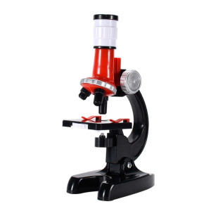 HD 1200 fois microscope jouets école primaire matériel d'expérimentation scientifique biologique enfants jouets éducatifs (rouge) SH101A342-20