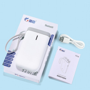 Imprimante d'étiquettes thermique NIIMBOT D11 Imprimante portable de téléphone portable d'autocollant portable Bluetooth, modèle: D11 White Standard SH95011644-20