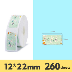 Autocollant d'étiquette de ménage d'étiquette de prix de produit de papier d'étiquette thermique pour NIIMBOT D11 (lapin mignon) SH601F1474-20